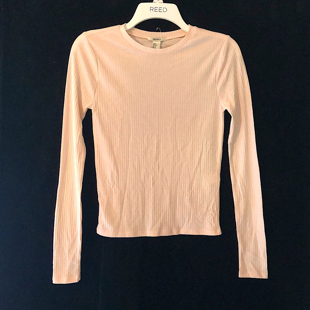 Forever 21 Baby Pink Long Sleeve Top